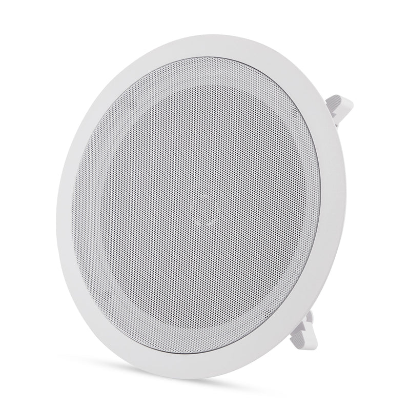 Pyle PDIC Series 8" 250W Round Flush Mount Wall and Ceiling Speakers, (8 Pack)