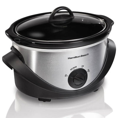 Hamilton Beach 33141 Kitchen 4-Quart Oval Slow Cooker Crock Pot (Open Box)