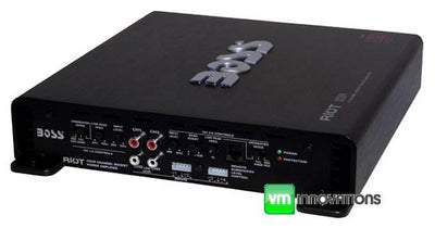 BOSS AUDIO 1000W 4 Channel Car Amplifier Power, Remote & 8 Gauge Amp Install Kit