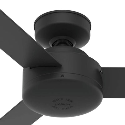 Hunter Fan Company Presto 52 Inch 3 Blade Ceiling Fan, Matte Black (Open Box)