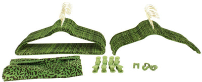 60-Piece Flocked Non Slip Velvet Brass Clothes Shirt/Pants Hanger Set - Open Box