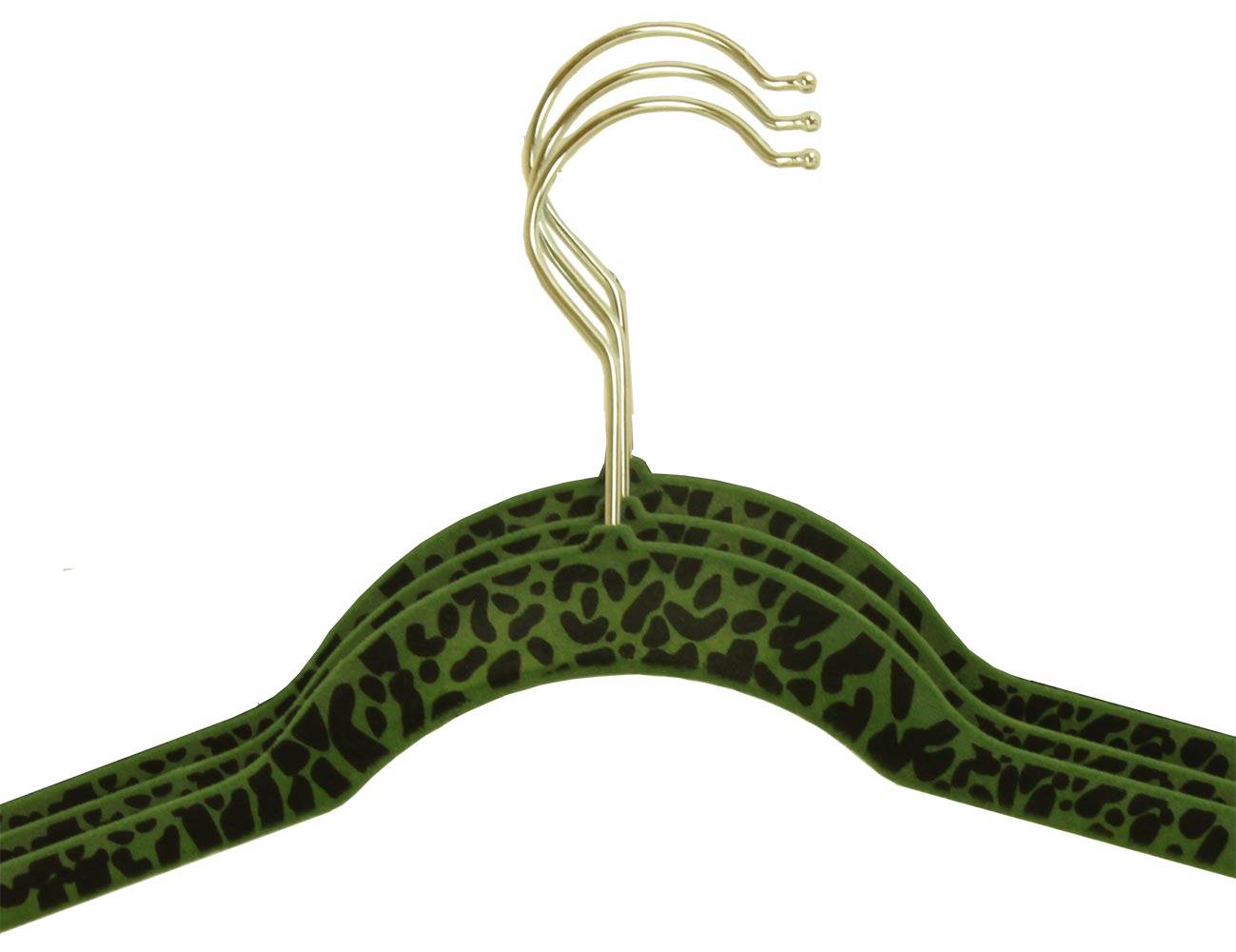 60-Piece Flocked Non Slip Velvet Brass Clothes Shirt/Pants Hanger Set - Open Box