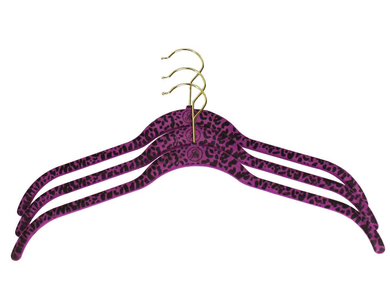 60-Piece Flocked Non Slip Velvet Brass Clothes Hanger Set - Open Box