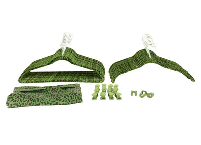 60-Piece Flocked Non Slip Velvet Chrome Clothes Hanger Set w/ Hooks (Open Box)