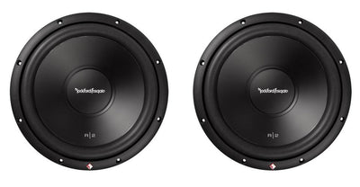 (2) Rockford Fosgate R2D4-12 12" 1000w Car Subwoofers + Sealed Sub Enclosure Box