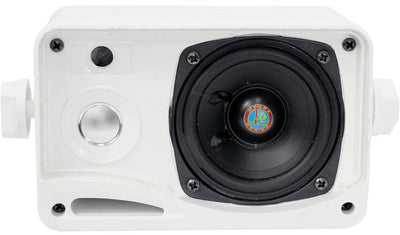 NEW Pyle PLMR20W AM/FM USB/SD iPod AUX Receiver Stereo + 2) 3.5" 200W Speakers