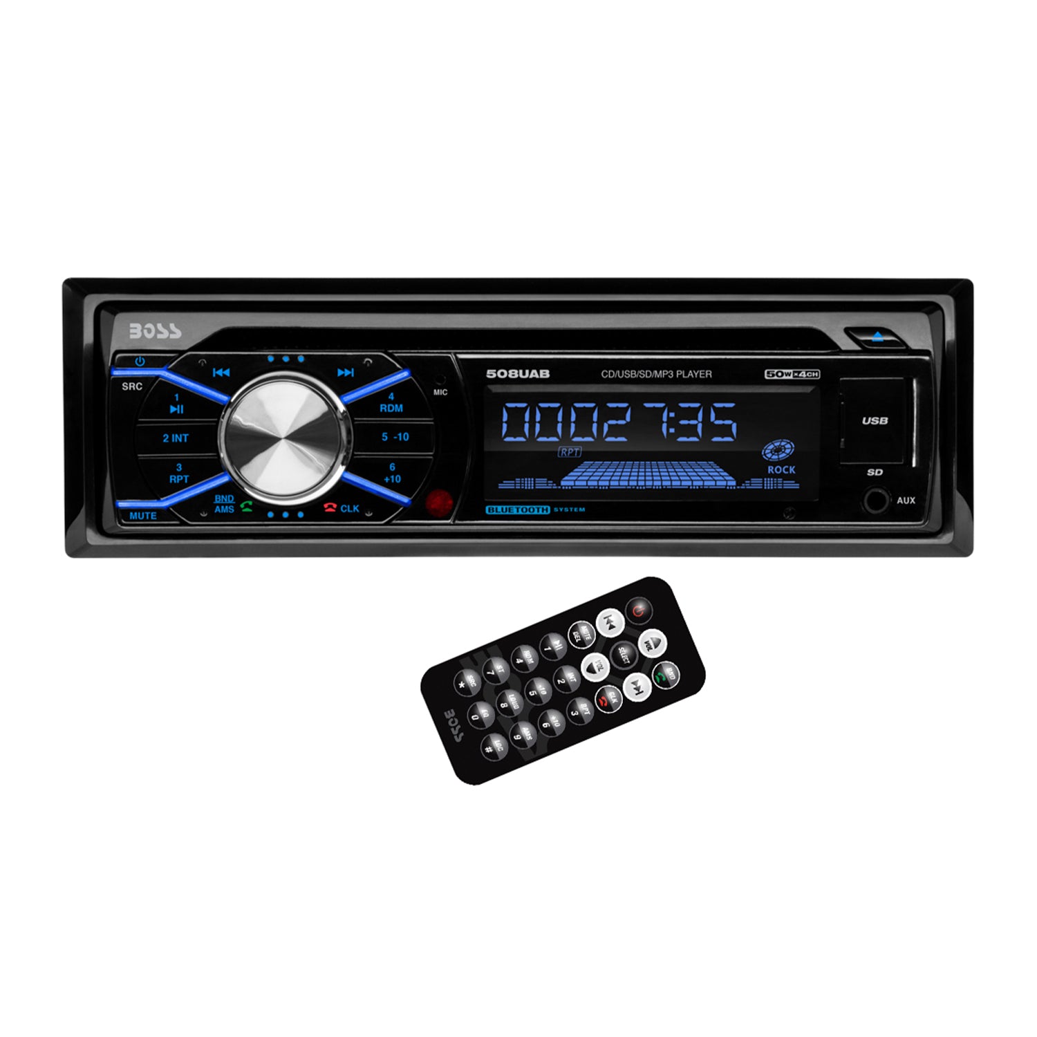 Boss In Dash CD Car Player USB MP3 Stereo Audio Receiver Bluetooth (2 Pack)
