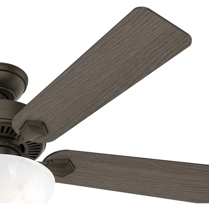 Hunter Fan Company 52' Ceiling Fan w/ LED Light & Pull Chain, Bronze (Open Box) - VMInnovations
