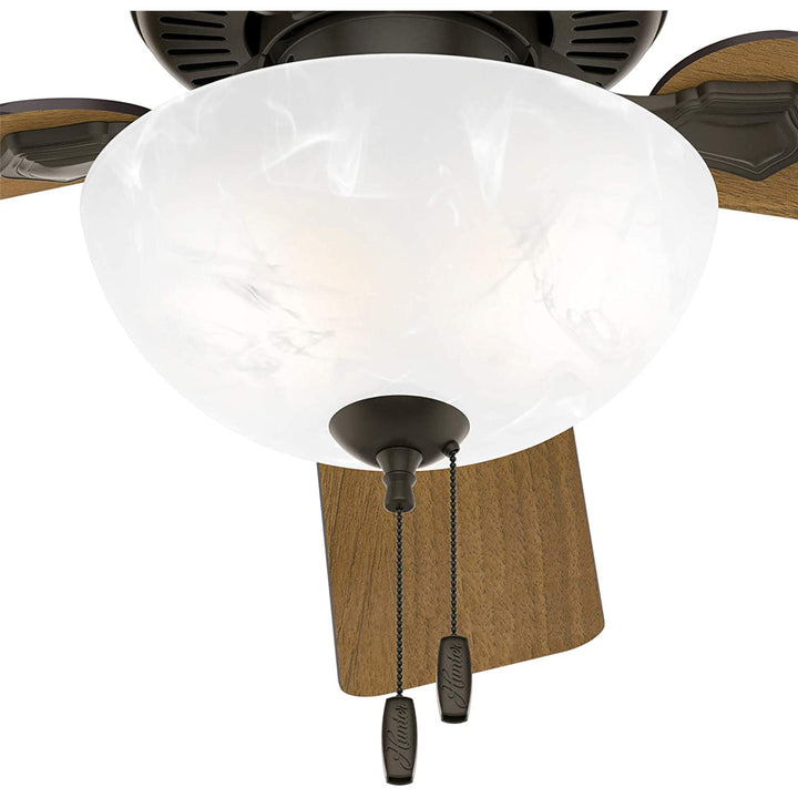 Hunter Fan Company 52' Ceiling Fan w/ LED Light & Pull Chain, Bronze (Open Box) - VMInnovations