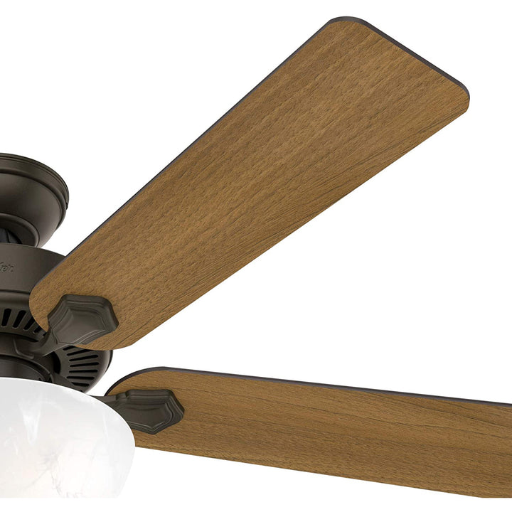 Hunter Fan Company 52' Ceiling Fan w/ LED Light & Pull Chain, Bronze (Open Box) - VMInnovations