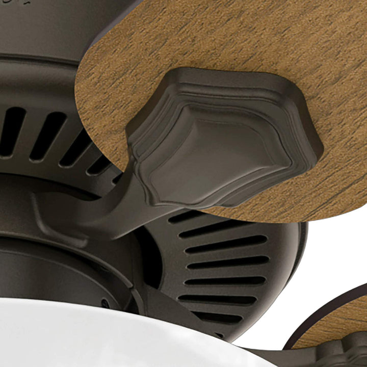 Hunter Fan Company 52' Ceiling Fan w/ LED Light & Pull Chain, Bronze (Open Box) - VMInnovations