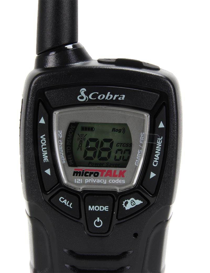 COBRA CX312 23 Mile 22 Ch. FRS/GMRS Walkie Talkie 2-Way Radios - Open Box