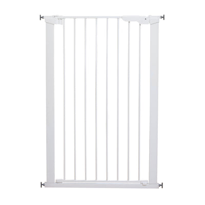BabyDan Scandinavian 31 Inch Pet Safety Gate & 2-Pack Gate Extensions, White