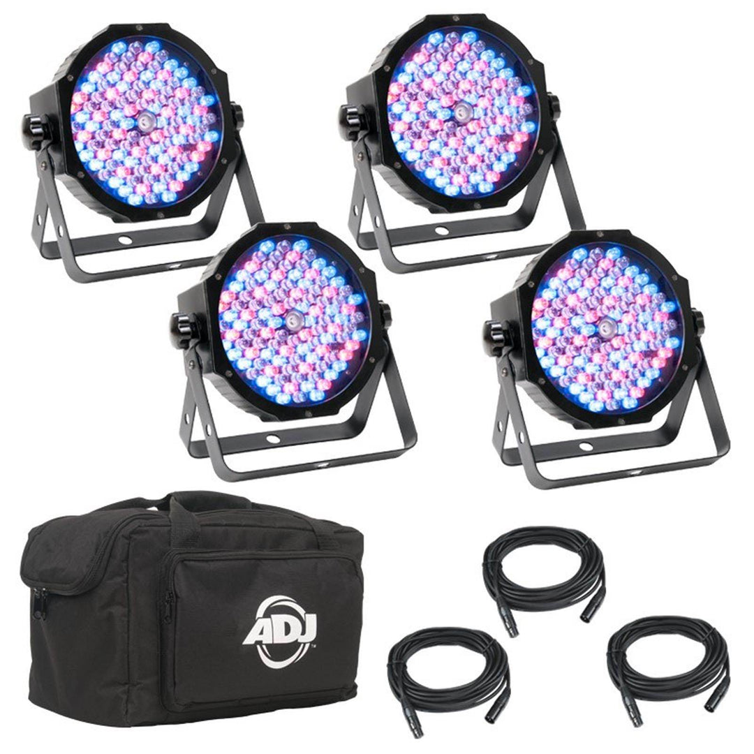 AMERICAN DJ Mega Flat Pak Plus LED RGB UV Mega Par Profile System Kit Set