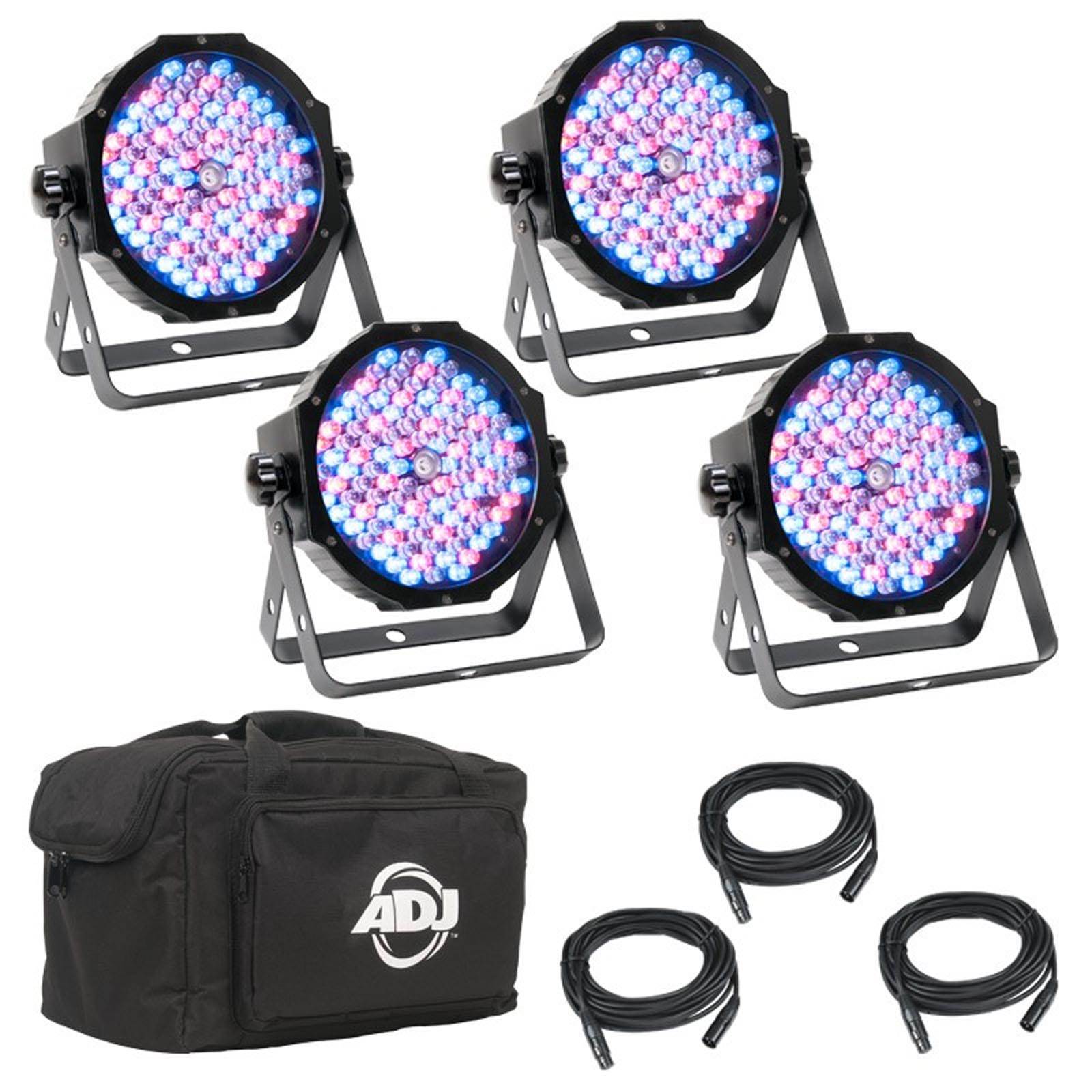 AMERICAN DJ Mega Flat Pak Plus LED RGB UV Mega Par Profile System Kit Set - VMInnovations