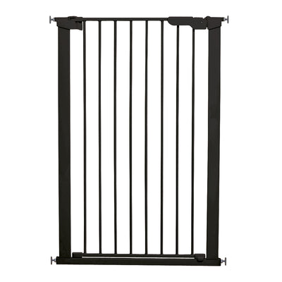 BabyDan Pet Extra Tall 31" Pressure Mounted Pet Safety Gate, Black (Open Box)