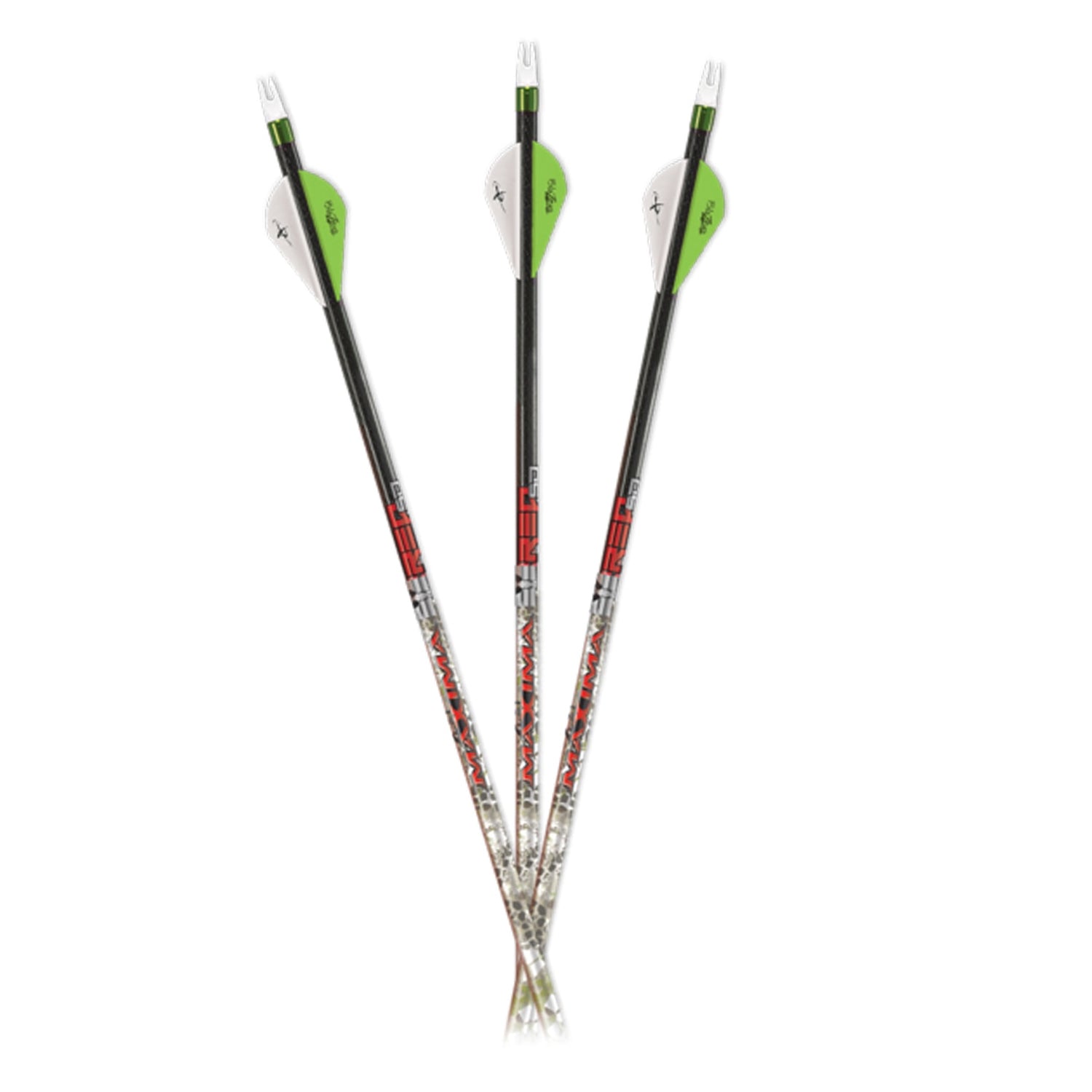 FeraDyne Carbon Maxima RED Badlands SD 350 Arrow Shafts (6 Pack) (For Parts)
