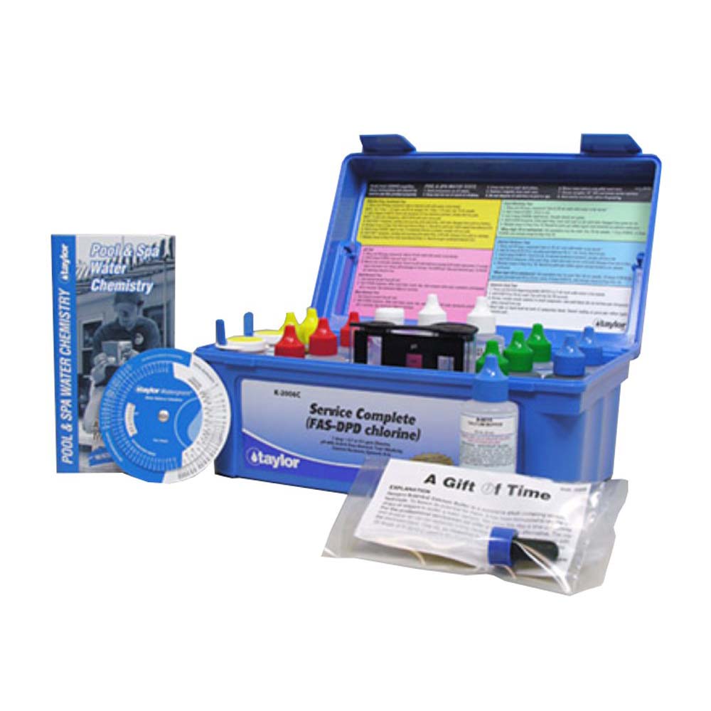 Taylor 2000 Service Complete Swimming Pool FAS-DPD Chlorine Test Kit (2 Pack) - VMInnovations