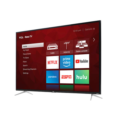 TCL 4 Series LED 4K Ultra Smart Tv with Roku, 50 Inches (Refurbished) (Open Box)