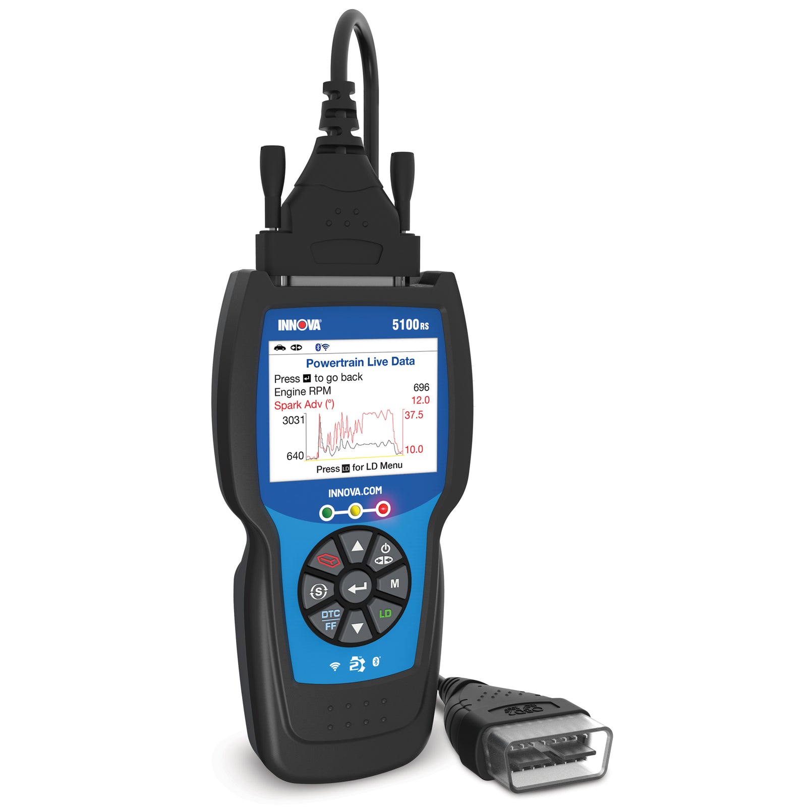 INNOVA 5100RS FixAssist OBD2 Bluetooth Code Reader Vehicle Diagnostic Scanner - VMInnovations