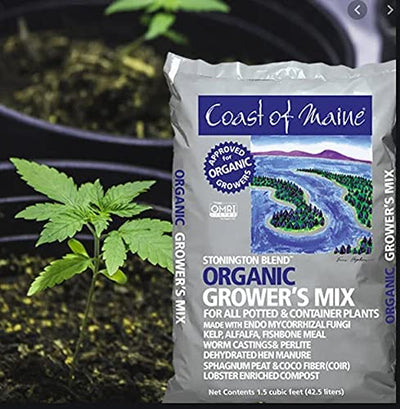 Coast of Maine Stonington Blend Organic Growers Potting Soil Mix, 1.5 cu ft - VMInnovations