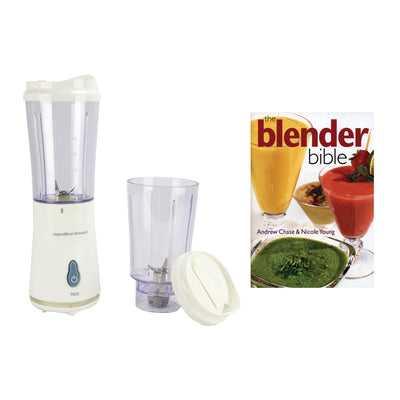 Hamilton Beach Single Serve Compact Blender with The Blender Bible Recipe Guide