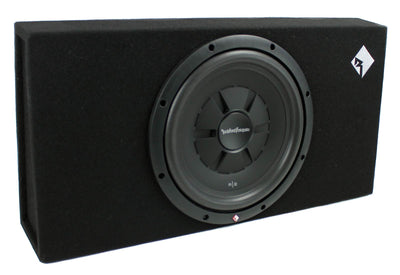 New Rockford Fosgate 12" 500W Shallow Loaded Subwoofer Sub Enclosure (For Parts)