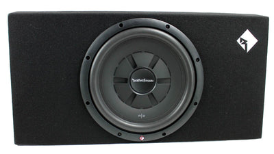 New Rockford Fosgate 12" 500W Shallow Loaded Subwoofer Sub Enclosure (For Parts)