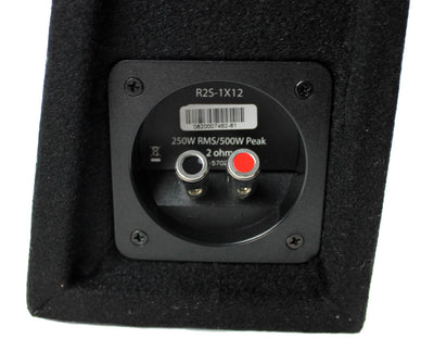 New Rockford Fosgate 12" 500W Shallow Loaded Subwoofer Sub Enclosure (For Parts)