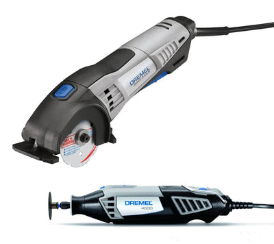 Dremel 4000 + SM20 Variable Speed Rotary Tool Kit & SawMax Two Tool Combo Pack