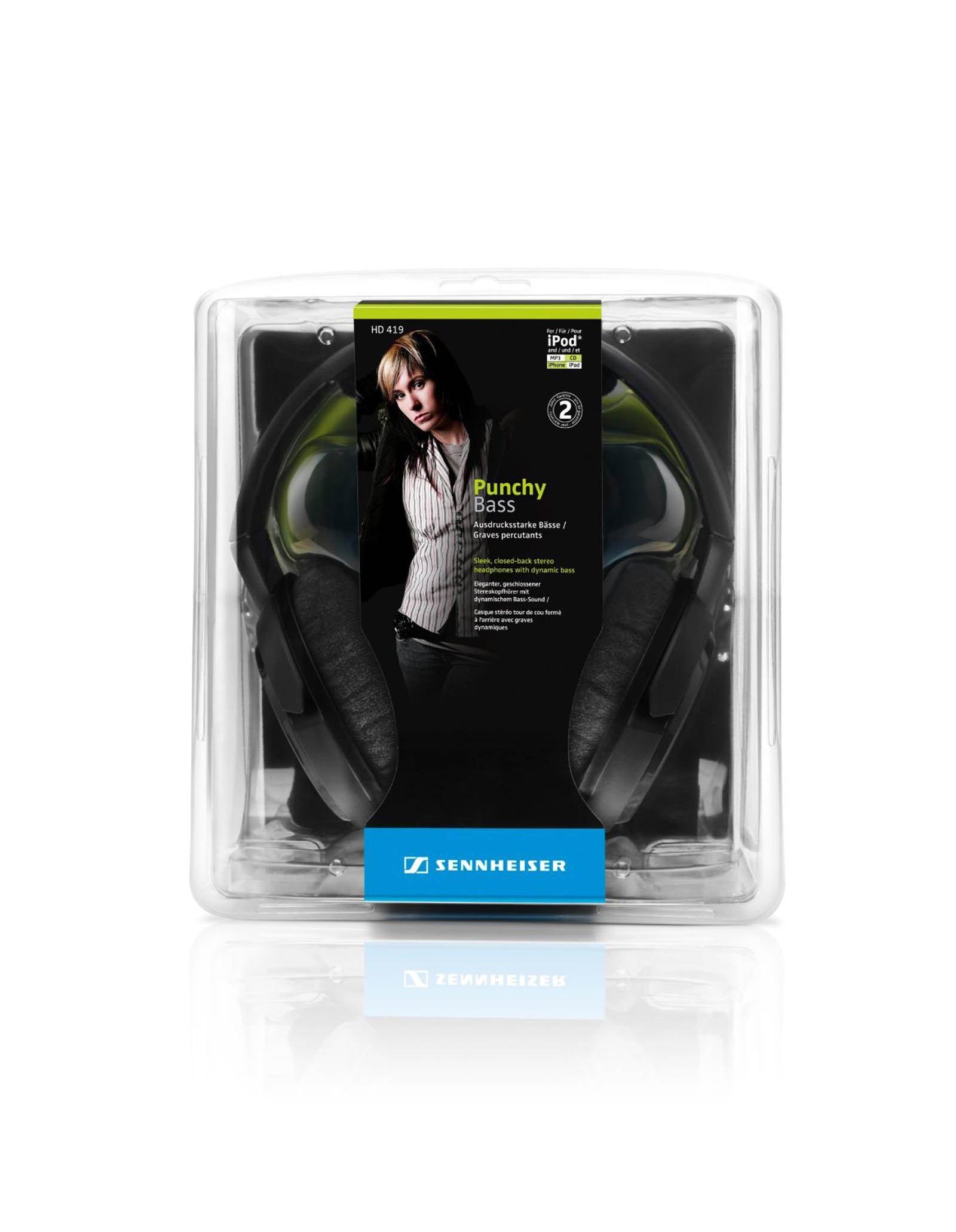 Sennheiser HD419 Over-The-Ear MP3/iPod Bass  Headphones HD419 - Open Box