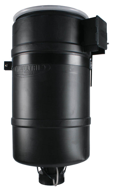 MOULTRIE 30 Gallon FeedCaster Pro Pond Fish Feeder + 6V Battery & Solar Panel