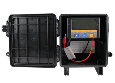 MOULTRIE 30 Gallon FeedCaster Pro Pond Fish Feeder + 6V Battery & Solar Panel