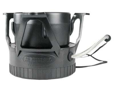 MOULTRIE 30 Gallon FeedCaster Pro Pond Fish Feeder + 6V Battery & Solar Panel