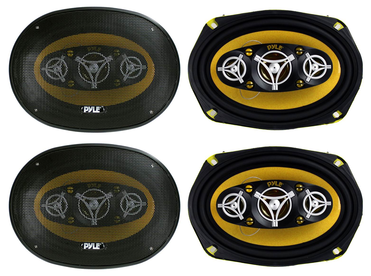 PYLE PLG69.8 6x9" 8-WAY 1000w Car Audio Stereo Coaxial Speakers PLG698