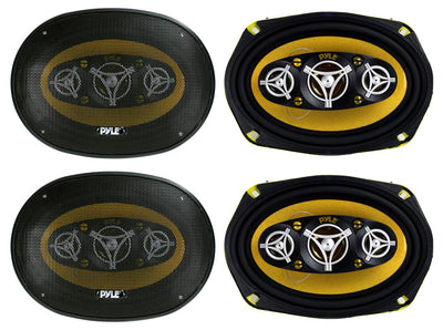 PYLE PLG69.8 6x9" 8-WAY 1000w Car Audio Stereo Coaxial Speakers PLG698