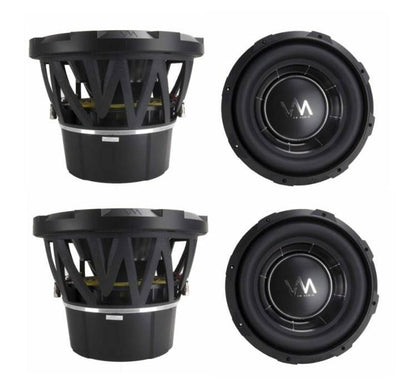 4) VM Audio ECW100 Encore 10" Competition Car Subwoofers Subs 2600W DVC (4 Pack)