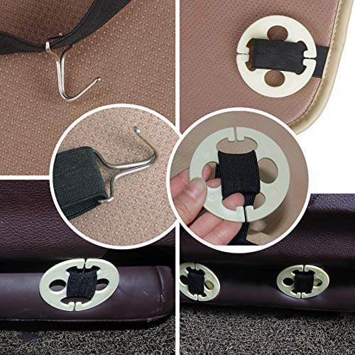 ISFC INSURFINSPORT Leather Front Inside Car Seat Cover, Black and Red (Used)