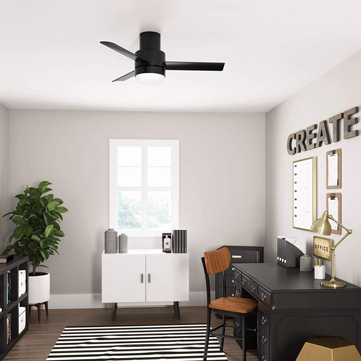 Hunter Fan Company Gilmour 44 Inch Ceiling Fan, Matte Black (Open Box)