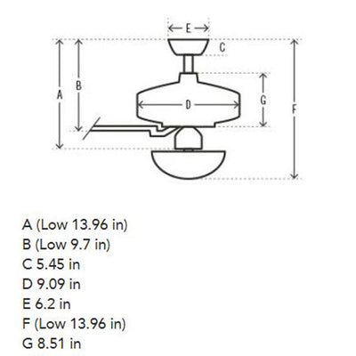 Hunter Fan Company Gilmour 44 Inch Ceiling Fan, Matte Black (Open Box)