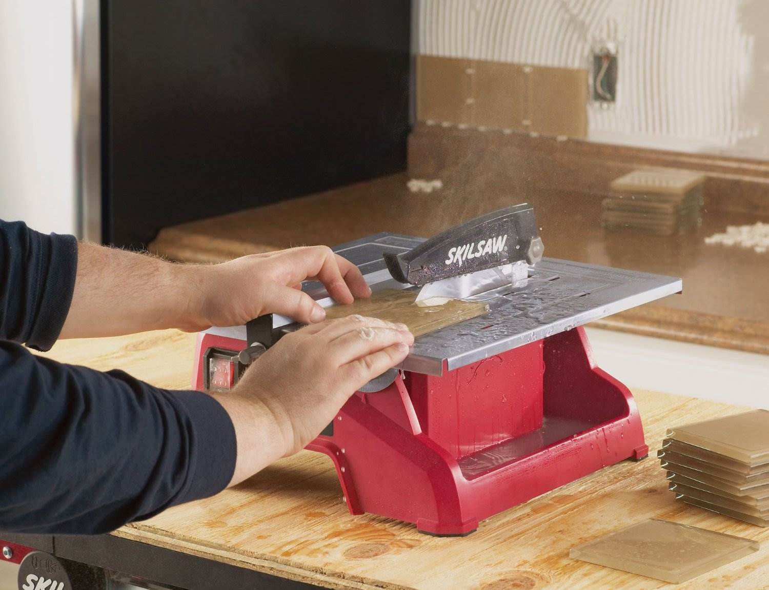 SKiL 3540-01 Portable Bench-Top Wet Tile Cutter Saw w/Diamond Blade - Open Box
