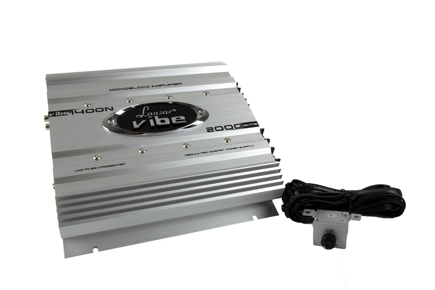 Lanzar VIBE1400N 2000 Watt MONO Block Car Audio Power Amplifier - Open Box