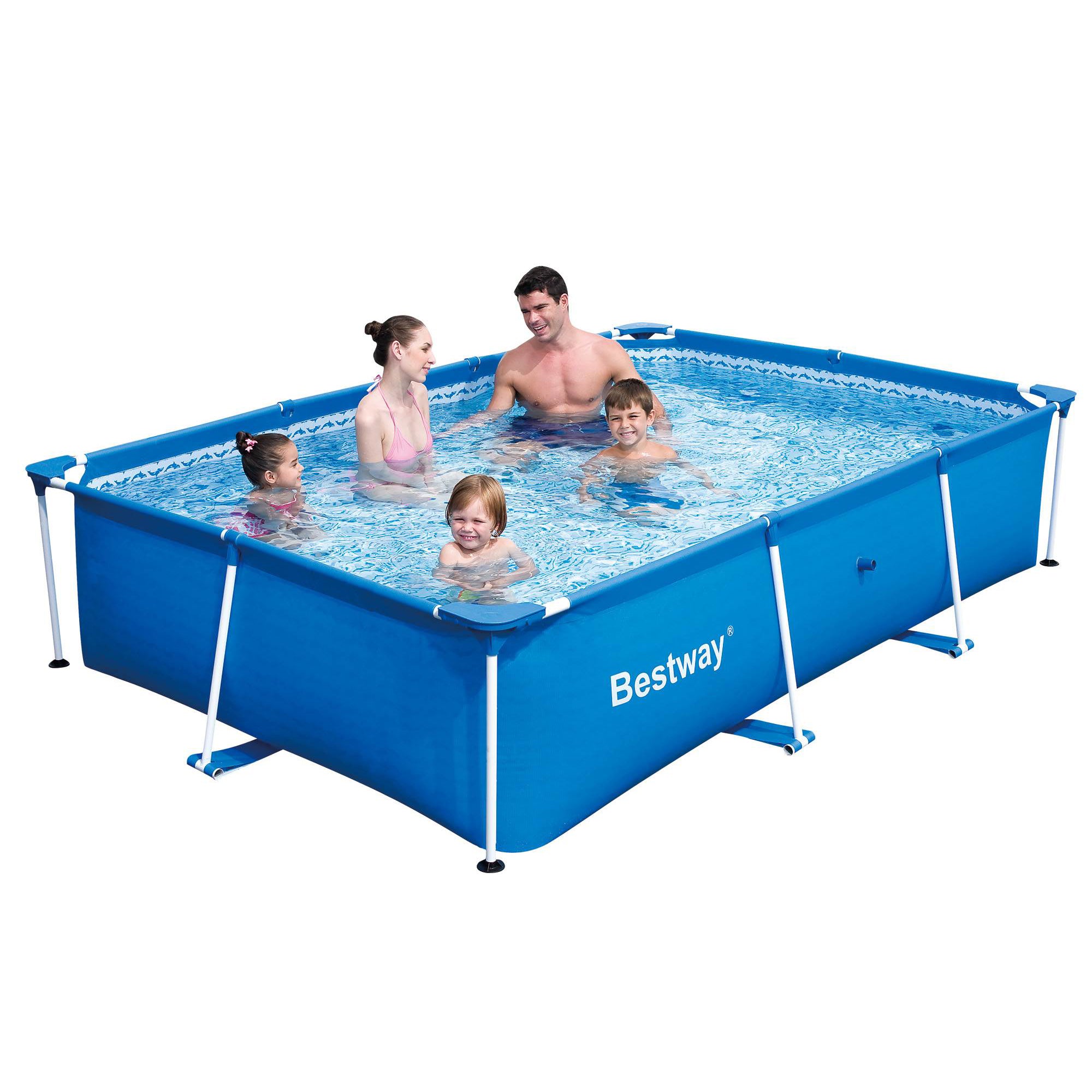 Bestway Rectangular 118x79x26 Deluxe Splash Frame Kids Pool | 56043US (Used) - VMInnovations