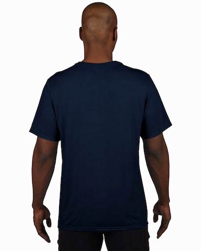 4) Gildan Mens XLarge XL Adult Performance Dry Fit Short Sleeve T-Shirt Navy