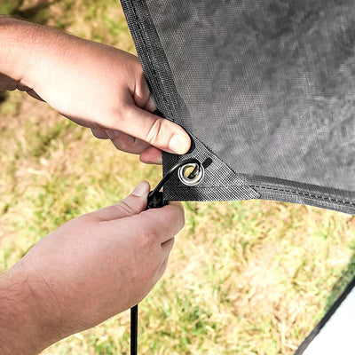 Camco 10 Ft Front Sun Block Panel Awning Screen for RV Camper Shade (Open Box) - VMInnovations
