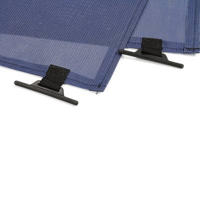 Camco 10 Foot Front Sun Block Panel Awning Screen for RV Camper Shade, Blue - VMInnovations