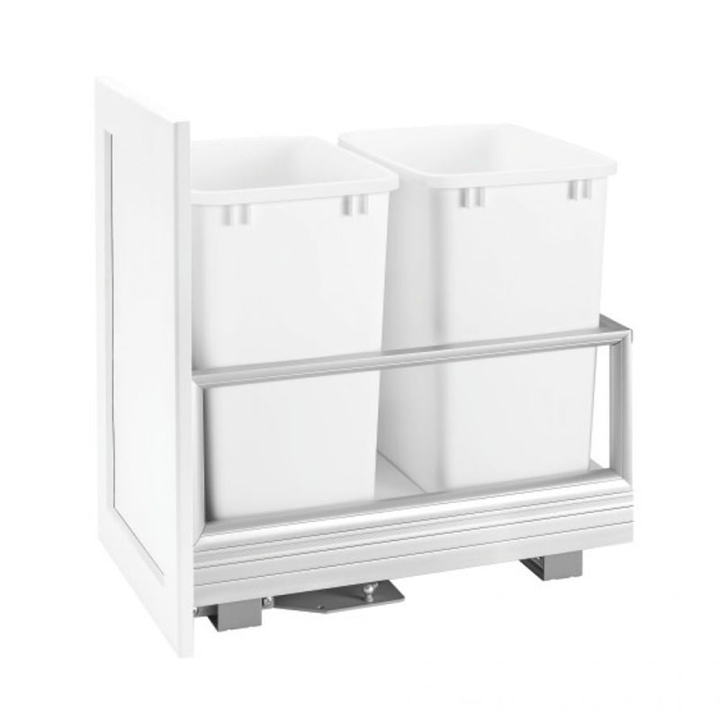 Rev-A-Shelf 5149-2150DM-211 Double 50 Qt Pullout Cabinet Trash Can (Open Box)