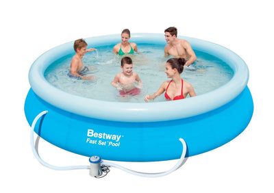 Bestway 12' x 30" Fast Set Inflatable Above Ground Swimming Pool Set | 57111US - VMInnovations