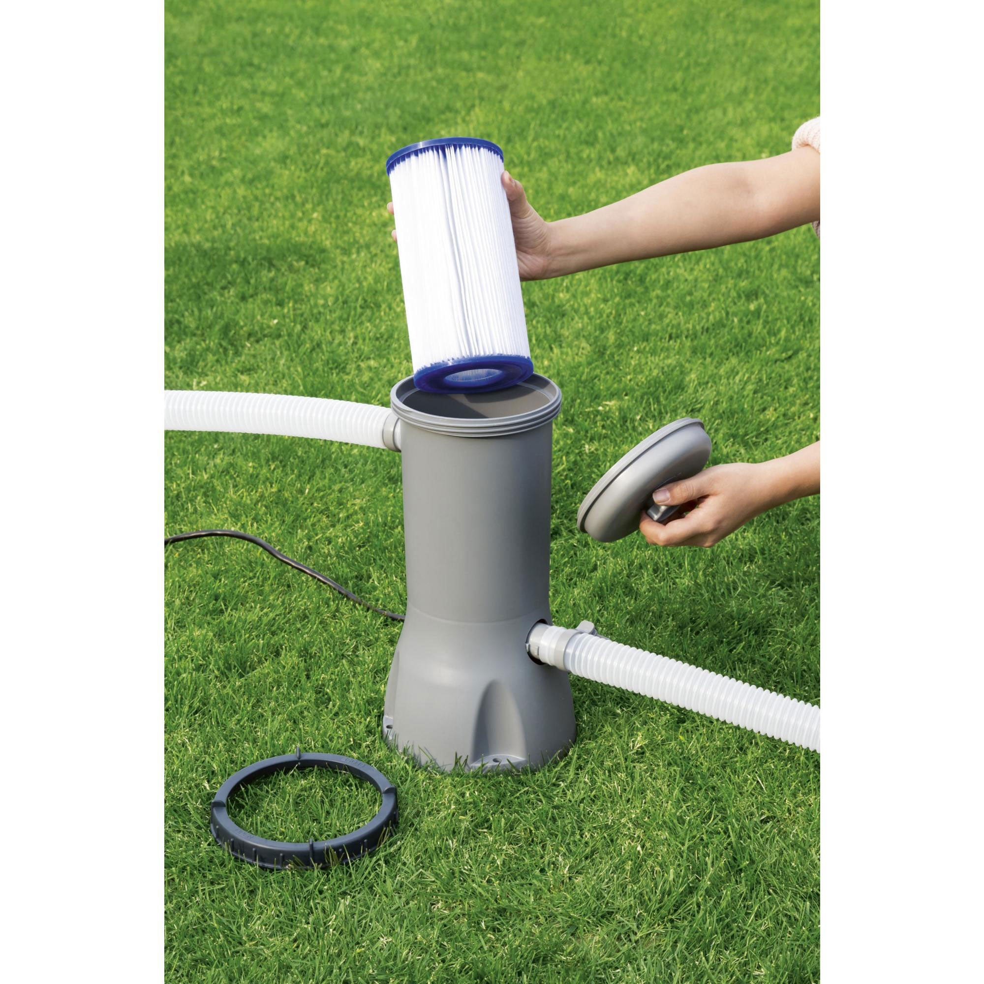Hey! Cool Pool Flip Plop Pool Mineral Dispenser + Bestway Filter Pump Cartridge
