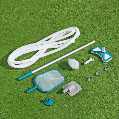 Bestway Power Frame 31.3' x 16' x 52" Above Ground Pool with Pump & Cleaning Kit